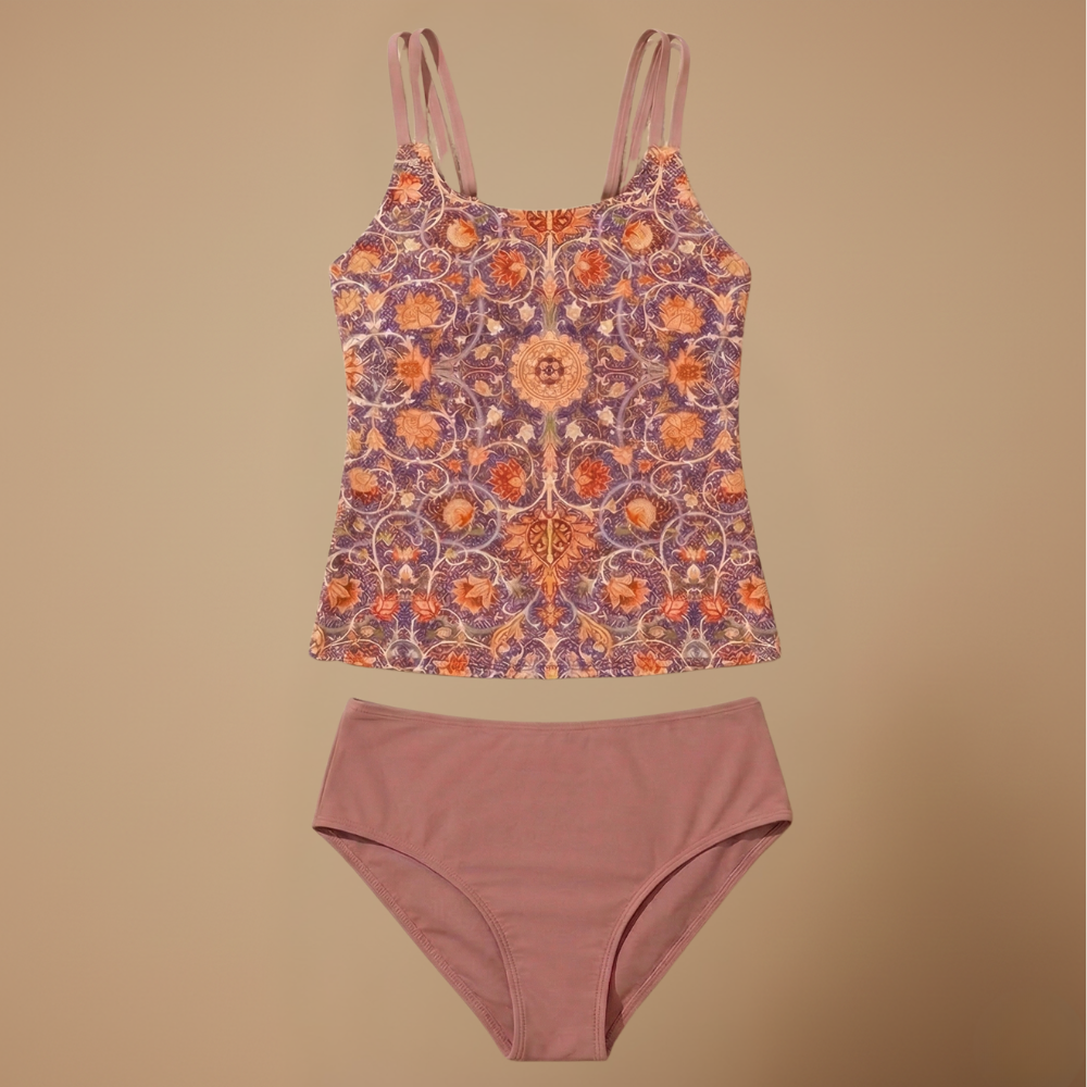 Dames tankini zwempak met patroon tweedelig zwemkleding set Jelle Jora Mode