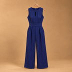 Dames gestreepte jumpsuit met wijde pijpen Jelle Jora Mode
