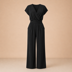 Dames jumpsuit met hoge taille en V-hals Jelle Jora Mode