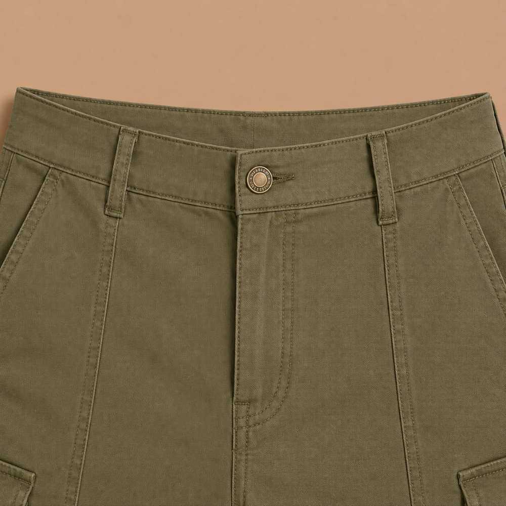 Dames casual cargoshort met meerdere zakken Jelle Jora Mode