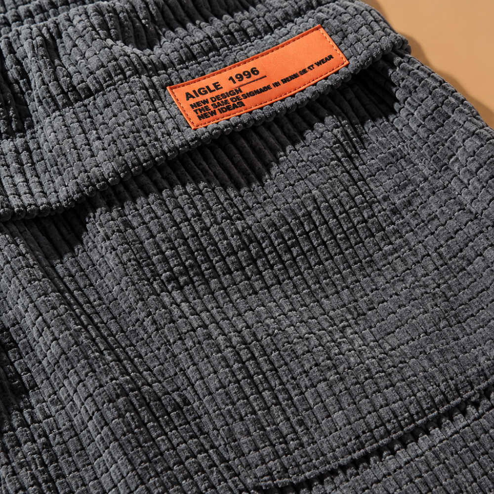 Heren baggy joggingbroek van corduroy Jelle Jora Mode