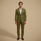 Effen slim fit casual blazer voor heren Jelle Jora Mode