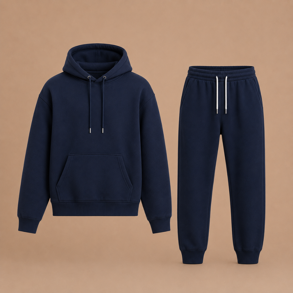 Heren casual joggingpak met capuchon en lange mouwen Jelle Jora Mode