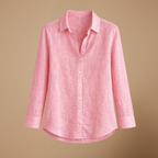 Dames casual slim fit blouse met lange mouwen en knoopsluiting Jelle Jora Mode