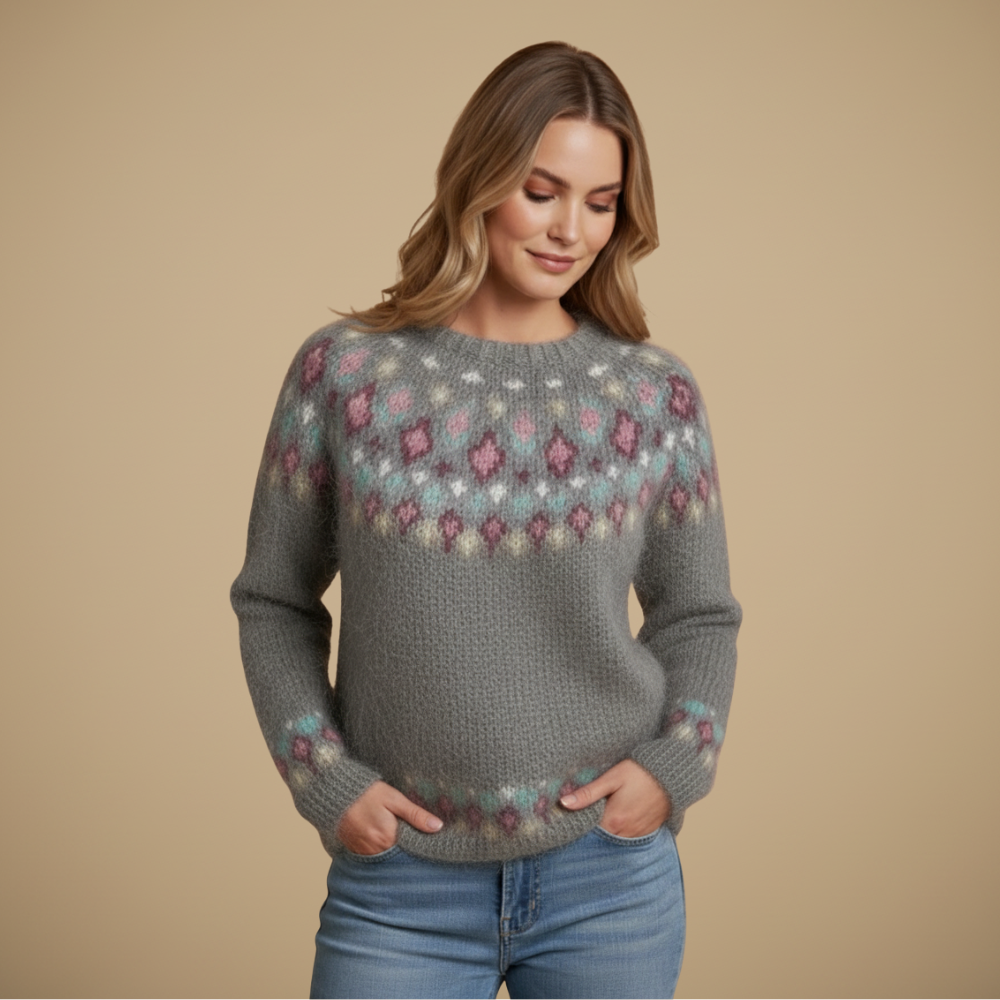 Losvallende trui met ronde hals Jelle Jora Mode