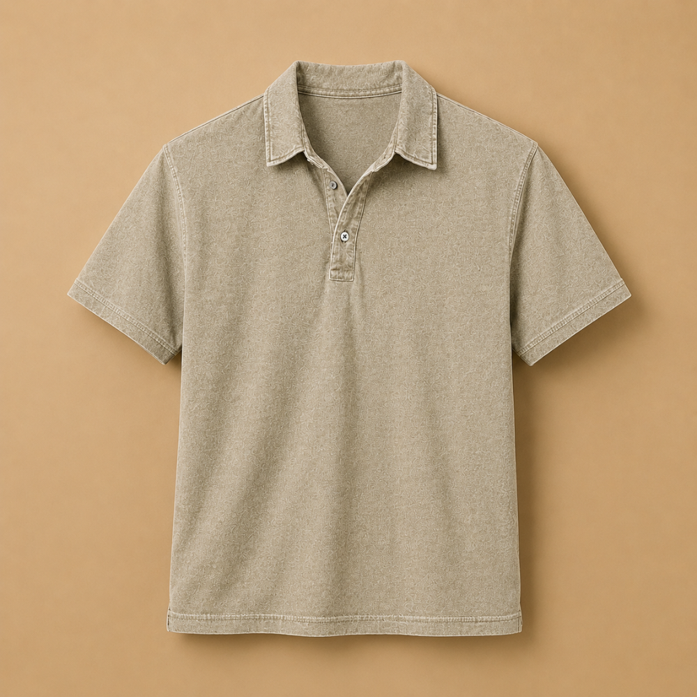 Heren klassiek polo-shirt met korte mouwen en polokraag Jelle Jora Mode