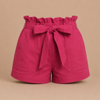 Damesshort met hoge taille en strikband Jelle Jora Mode