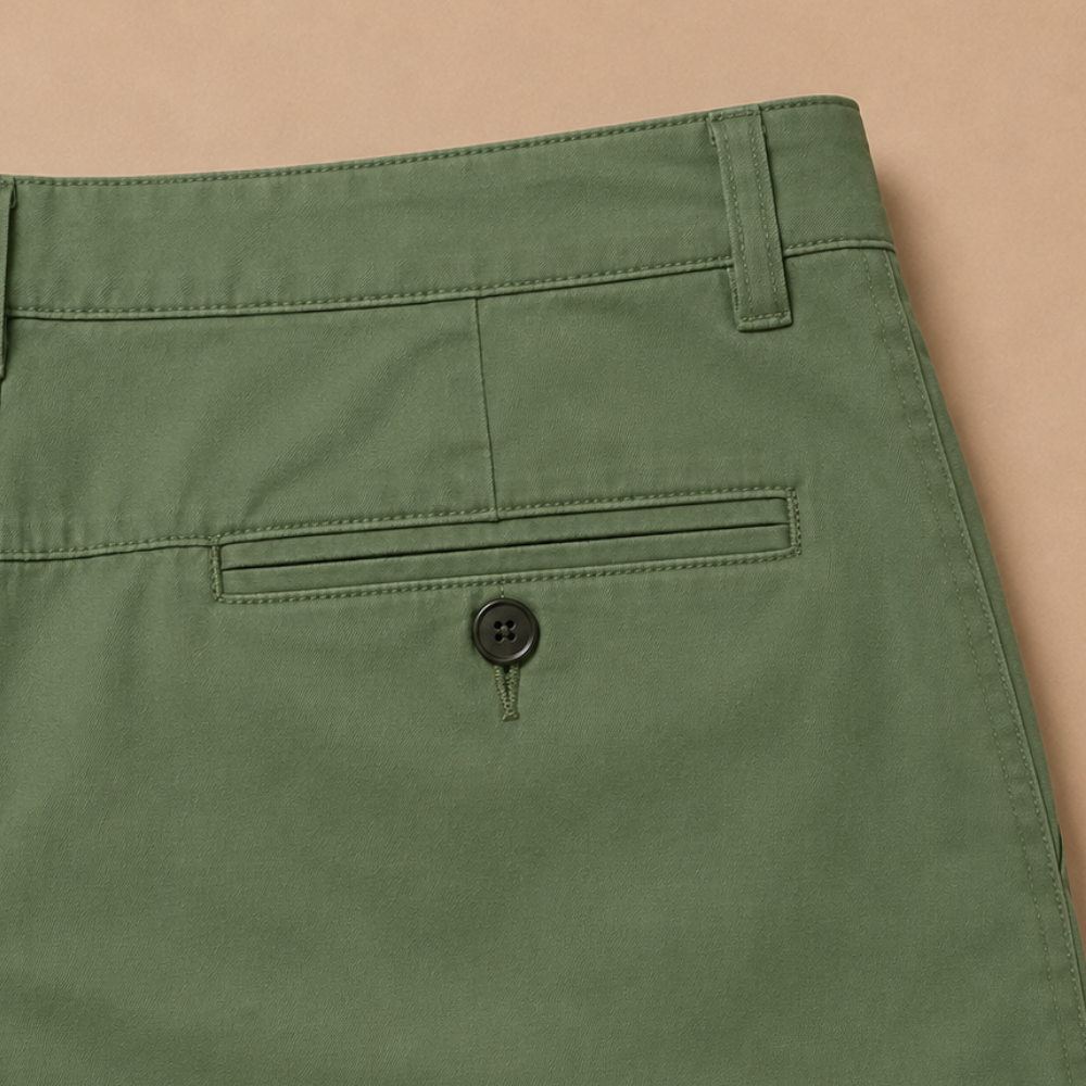 Heren slim fit chino-short Jelle Jora Mode