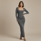 Dames lange mouw bodycon jurk
