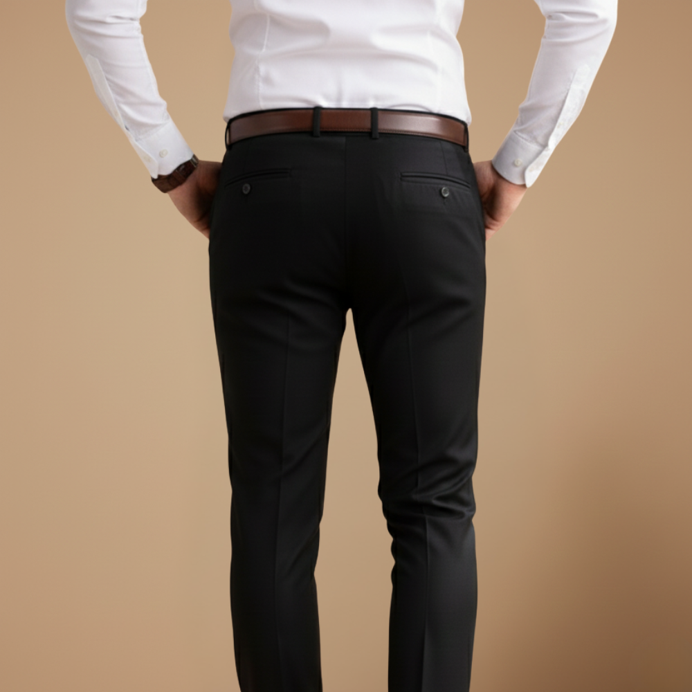 Heren casual geplooide broek