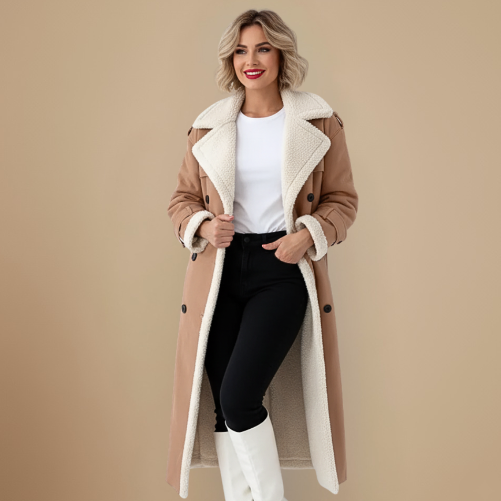 Winter Leren Dubbelkraag Jas Jelle Jora Mode