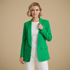 Damesblazer met rechte snit en lange mouwen Jelle Jora Mode