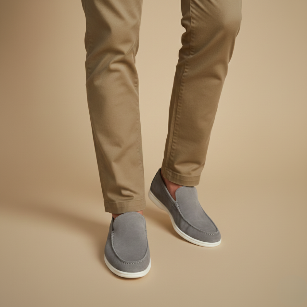 Suède instapschoenen voor heren Jelle Jora Mode