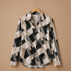 Damesblouse met geometrisch patroon – Een nonchalante stijl Jelle Jora Mode