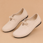 Damesloafers met touwknopen en instapmodel Jelle Jora Mode