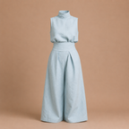 Dames elegante mouwloze set met coltrui en broek Jelle Jora Mode