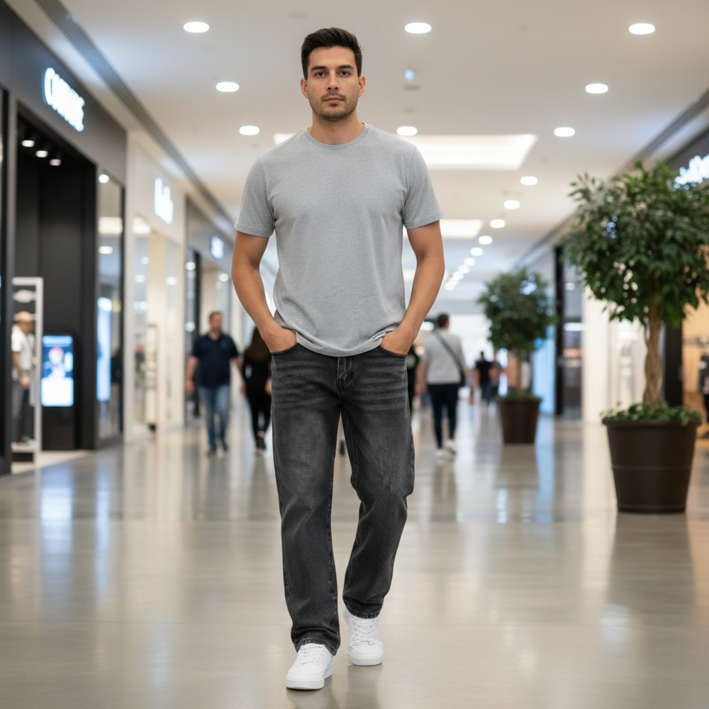 Heren jeans met rechte pijpen Jelle Jora Mode