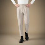 Slim fit taps toelopende enkellange herenbroek Jelle Jora Mode