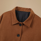 Vintage bruin jasje met revers en enkele knoopsluiting Jelle Jora Mode