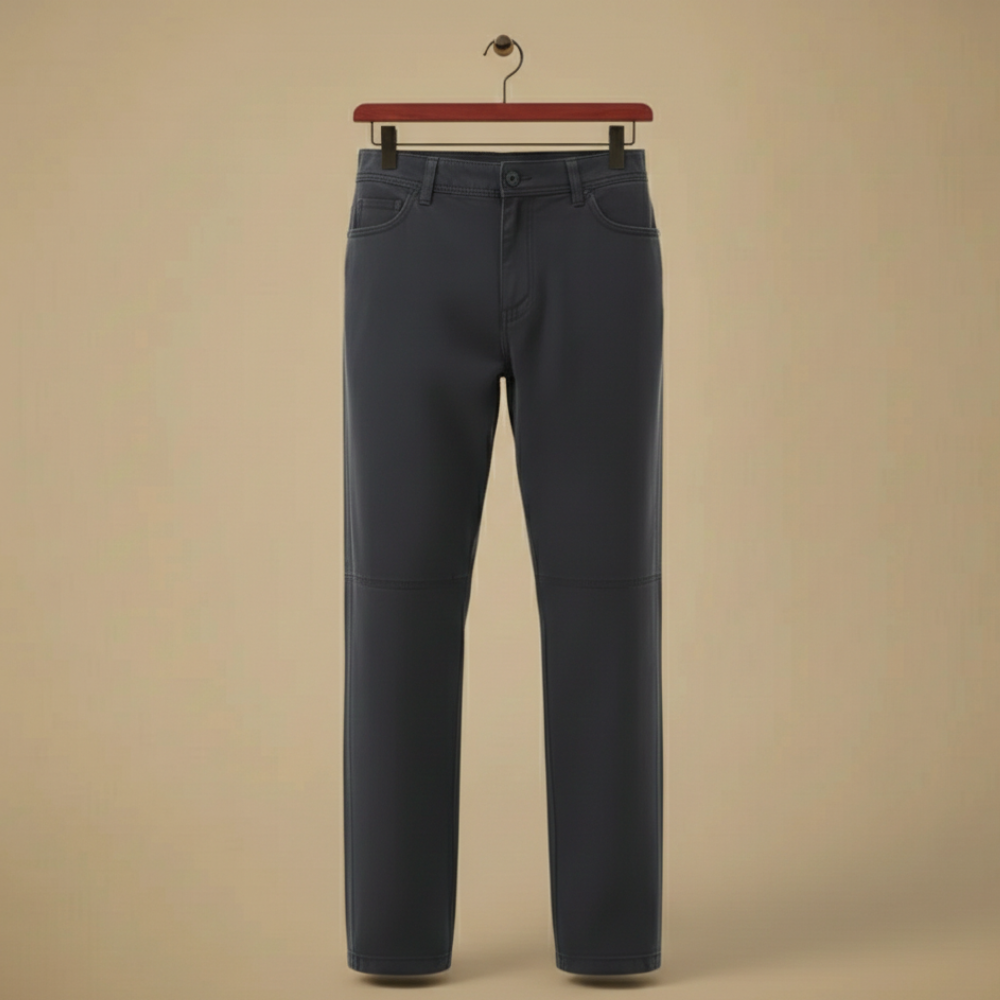 Slim fit geruite rechte broek voor heren Jelle Jora Mode