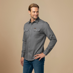 Casual Tactisch Cargoshirt met Lange Mouwen Jelle Jora Mode