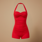 Dames eendelig zwempak met afslankend en push up design Jelle Jora Mode