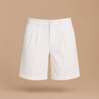 Heren casual short met plooien en middelhoge taille met zakken Jelle Jora Mode
