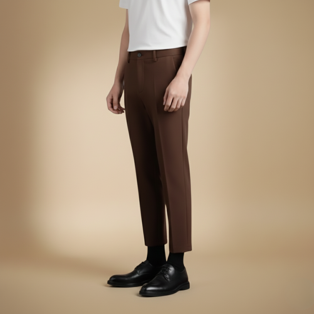 Herenbroek met rechte pijpen voor zakelijk gebruik Jelle Jora Mode