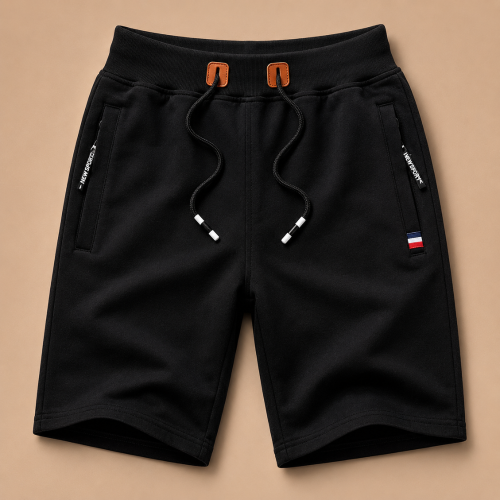 Heren short met trekkoord in een relaxte casual pasvorm Jelle Jora Mode