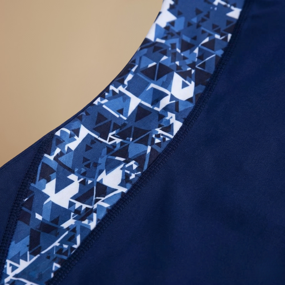 Dames-zwempak met opvallende zijpanelen Jelle Jora Mode