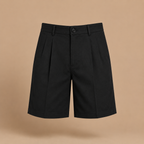 Heren casual short met plooien en middelhoge taille met zakken Jelle Jora Mode