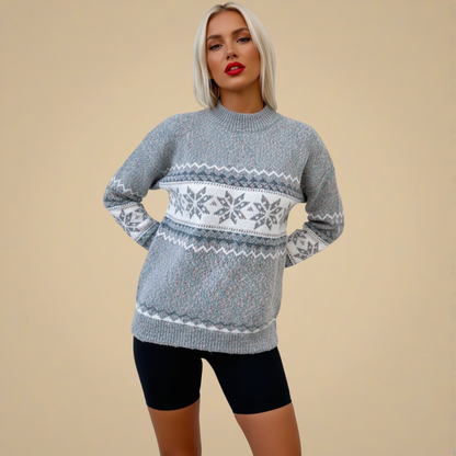 Dames Winter Mock Neck Trui Jelle Jora Mode