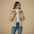 Dames Fuzzy Revers Winterjas Jelle Jora Mode