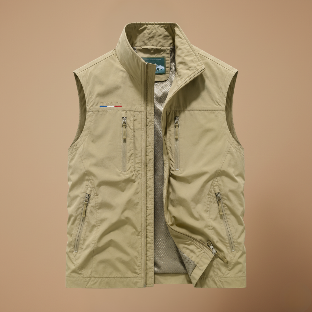 Heren outdoor werkvest met meerdere zakken Jelle Jora Mode