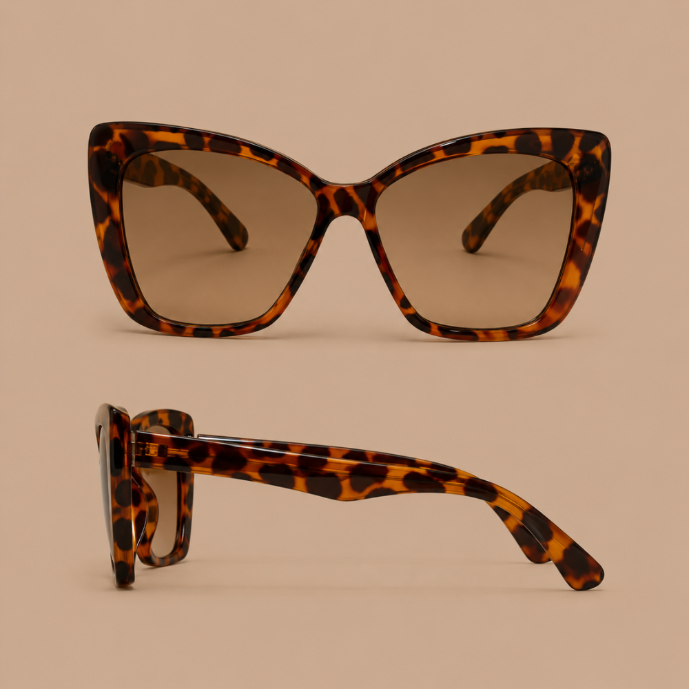 Dames oversized cat-eye zonnebrillen Jelle Jora Mode