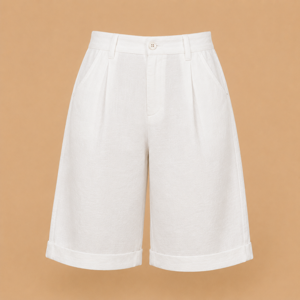 Dames bermudashorts met knopen aan de voorkant Jelle Jora Mode