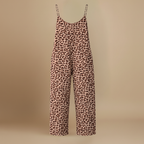Dames casual jumpsuit met luipaardprint en wijde pijpen Jelle Jora Mode