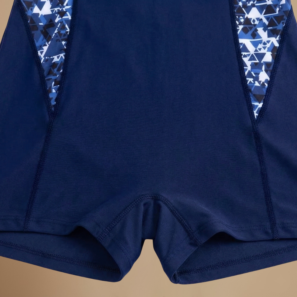 Dames-zwempak met opvallende zijpanelen Jelle Jora Mode