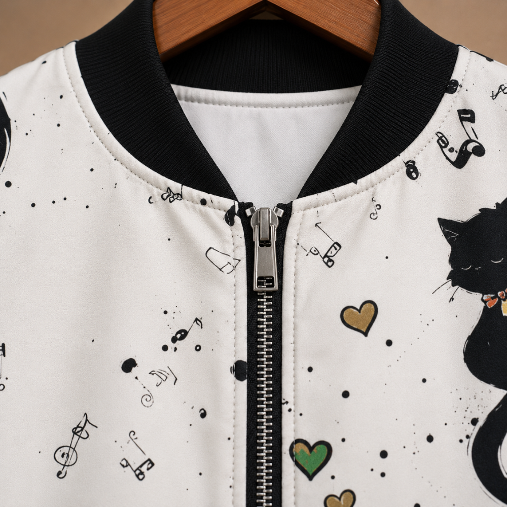 Casual bomberjack met bloemen print Jelle Jora Mode