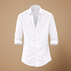 Heren slim fit overhemd met lange mouwen en knopen Jelle Jora Mode