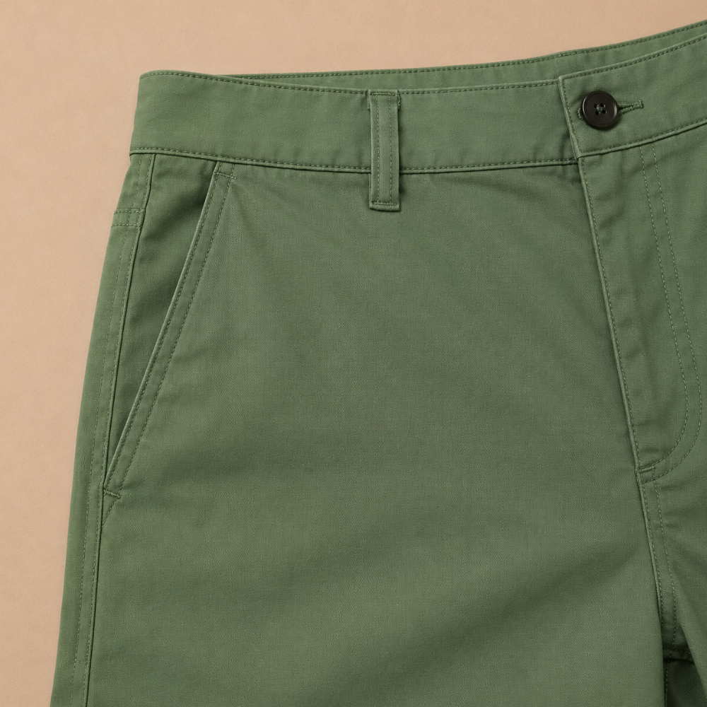 Heren slim fit chino-short Jelle Jora Mode