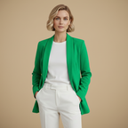 Damesblazer met rechte snit en lange mouwen Jelle Jora Mode