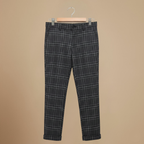 Casual geruite broek met rechte pijpen voor heren Jelle Jora Mode