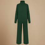 Dikke gebreide broek met hoge kraag voor dames Jelle Jora Mode