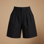 Dames geplooide bermuda-culotte Jelle Jora Mode