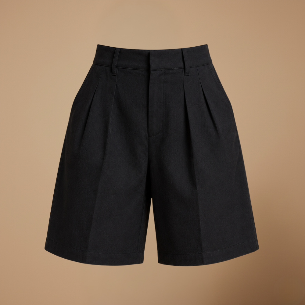 Dames geplooide bermuda-culotte Jelle Jora Mode