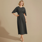Dames elegante jurk met relaxte pasvorm