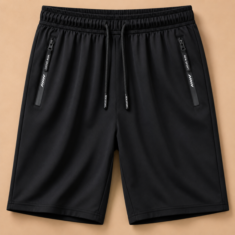 Heren sportshort met sneldrogende stof Jelle Jora Mode