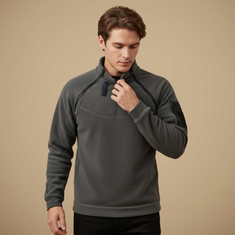 Tactische winddichte polar fleece jas voor heren Jelle Jora Mode