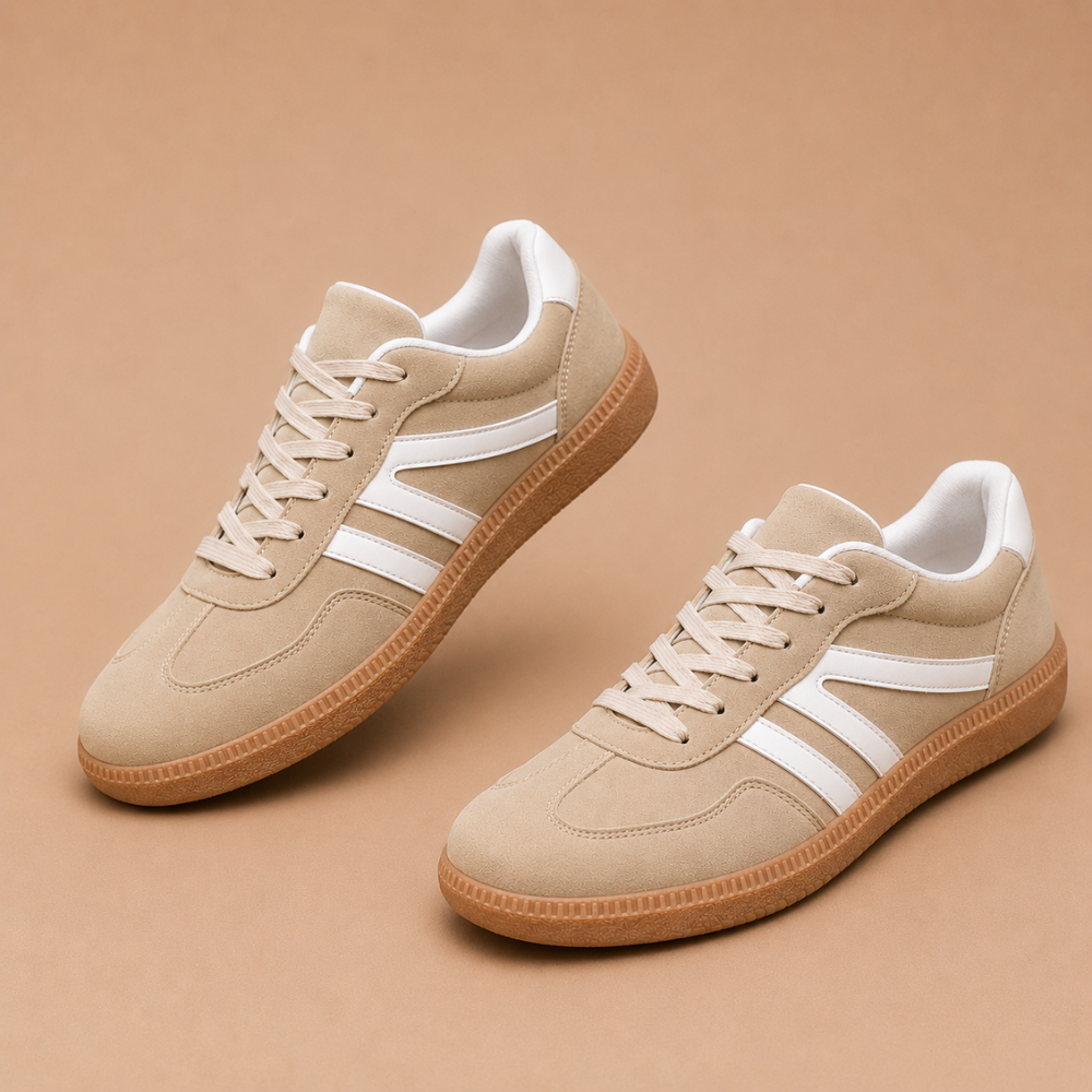 Dames klassieke wandelsneakers met veters Jelle Jora Mode